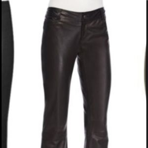 Black leather pants
